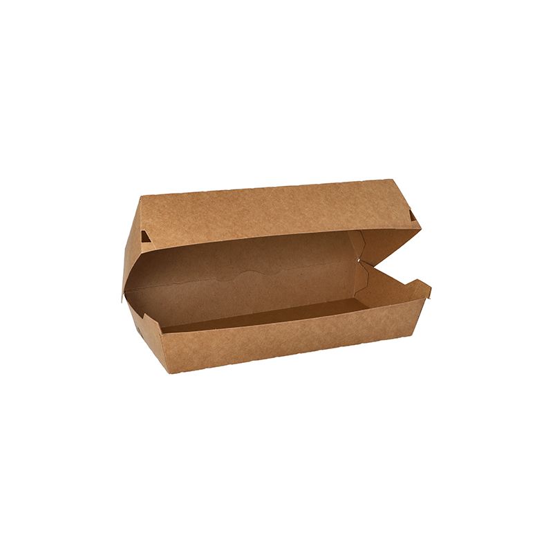 Baguetteboxen, Pappe "pure" 23,5 x 12 cm braun "100% Fair" groß - Bild 1