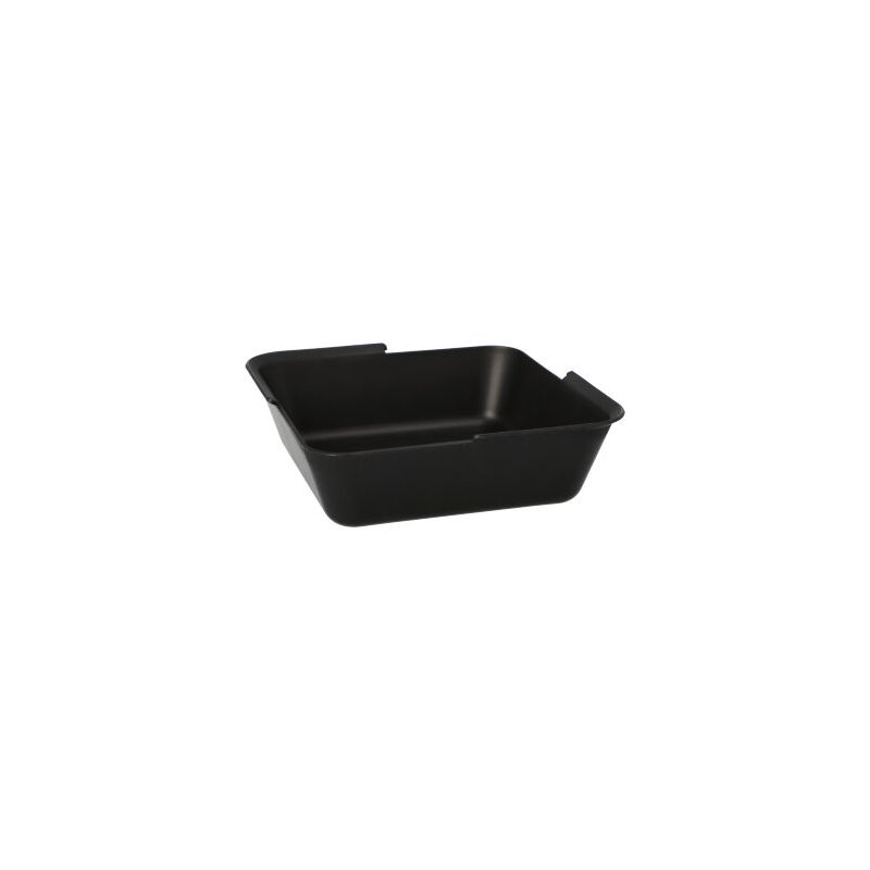 Mehrweg-Foodboxen eckig, 15,6 x 15,6 x 4,7 cm schwarz - Bild 1