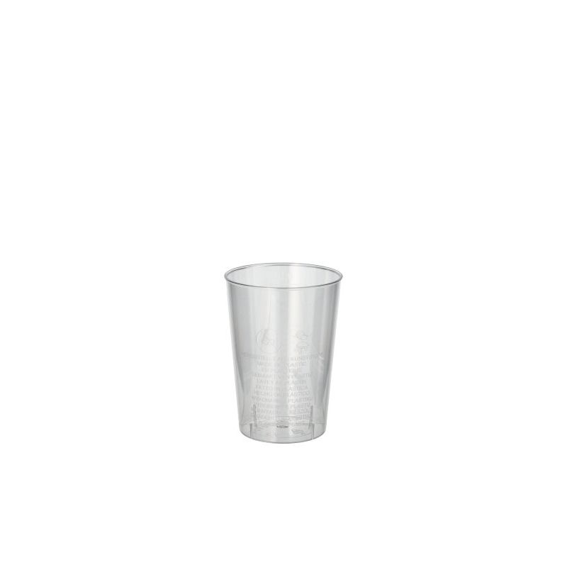 Plastikbecher (PS) 0,1 l Ø 5,5 cm · 7,5 cm glasklar - Bild 1