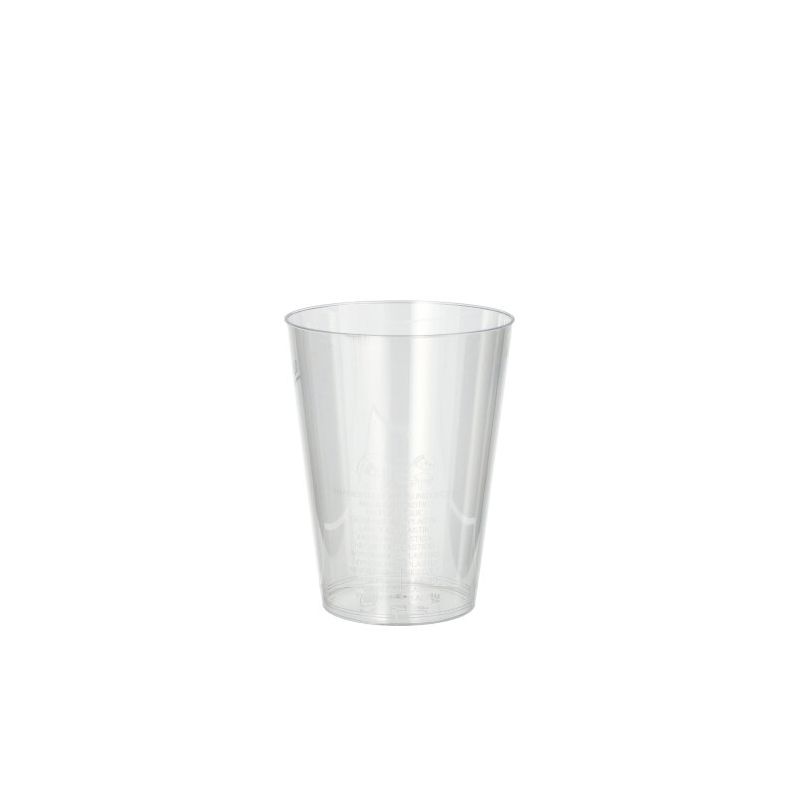 Plastikbecher (PS) 0,2 l Ø 7,5 cm · 9,7 cm glasklar - Bild 1