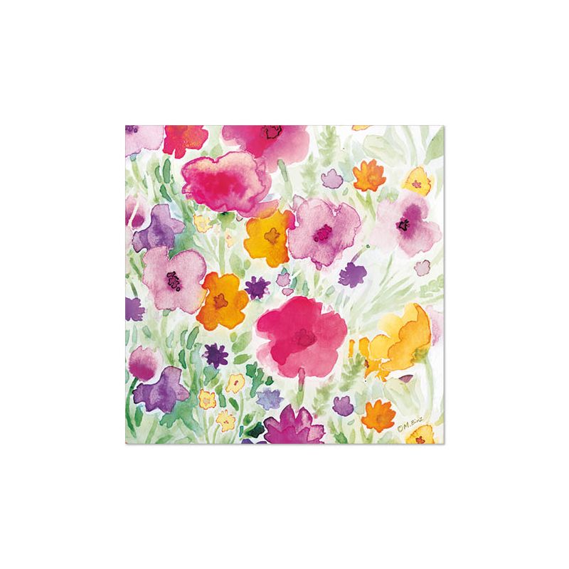 Servietten, 3-lagig 1/4-Falz 33 x 33 cm "Flower Field" - Bild 1