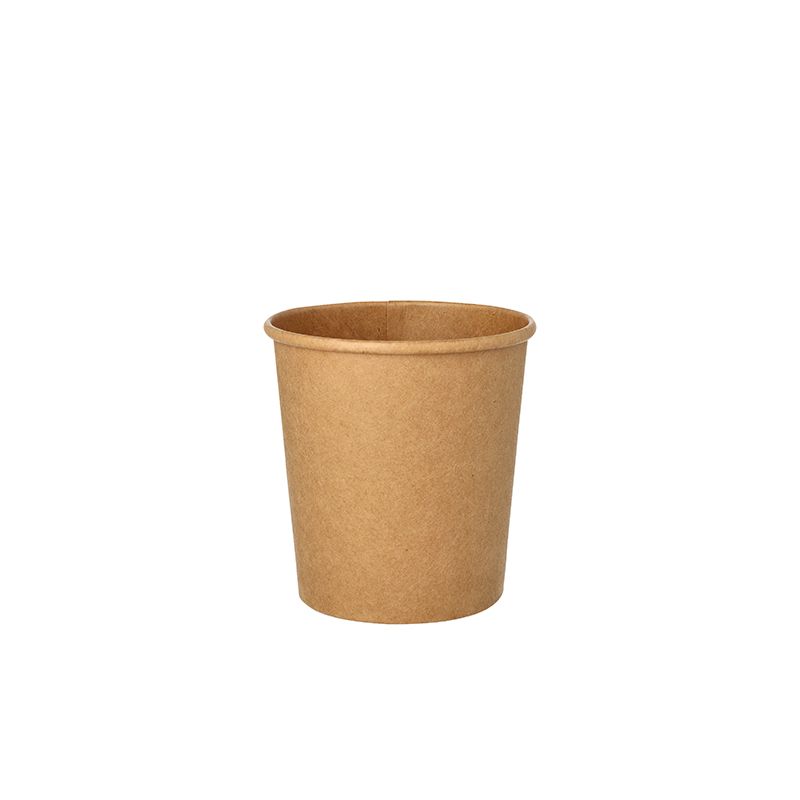 Suppenbecher "To Go", Pappe rund 470 ml Ø 9,8 cm · 10 cm braun - Bild 1