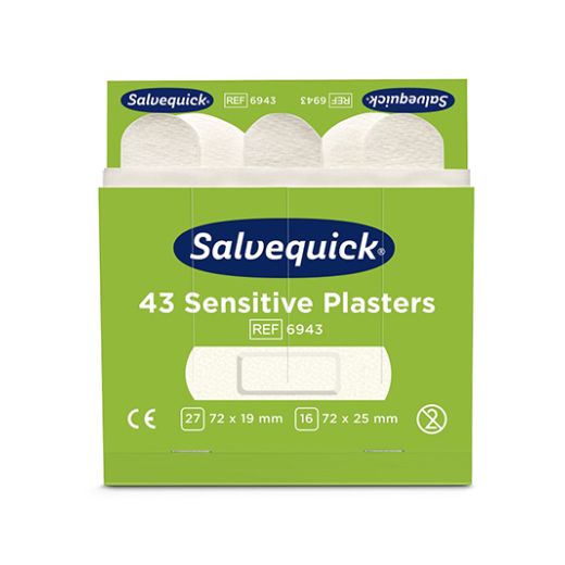 "Cederroth" Salvequick Sensitive Pflaster (43 Stück) weiss 1