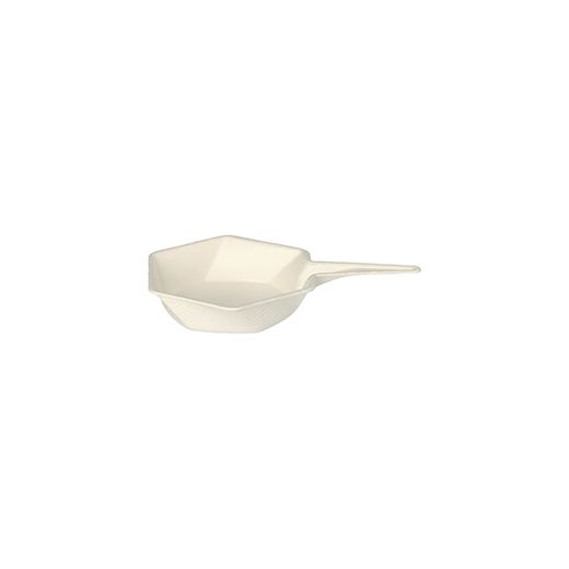 Fingerfood - Schalen Zuckerrohr "pure" 15 ml 1,5 cm x 9,5 cm x 6,3 cm weiss "Hexagon" 1