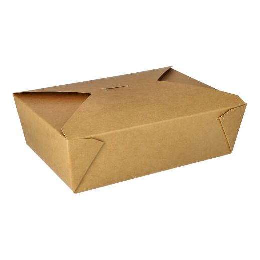 Lunchboxen, Pappe "pure" 2000 ml 6,4 cm x 14 cm x 19,7 cm braun 1