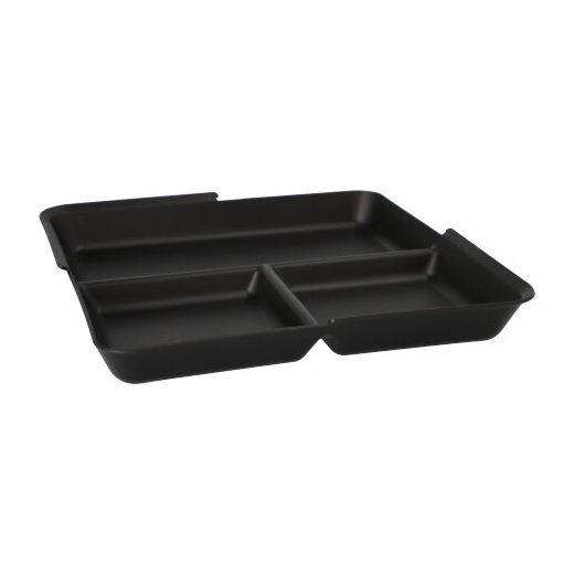 "Circulware by Haval" Mehrweg-Schalen Mix & Match eckig 2,9 cm x 23,4 cm x 23,4 cm schwarz 1