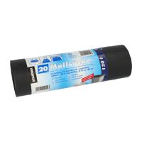 Müllsäcke mit Zugband, LDPE 120 l 100 cm x 70 cm schwarz