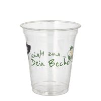 Trinkbecher PLA 0,3 l Ø 9,5 cm · 10,7 cm "Becher aus Mais"