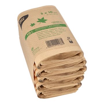 Abfallbeutel Kraftpapier 10 l 35 cm x 21 cm x 15 cm braun