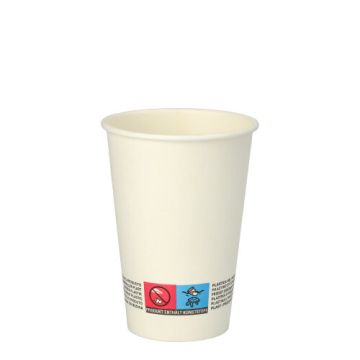 Automatenbecher, Pappe "To Go" 0,18 l Ø 7 cm · 9,2 cm weiss