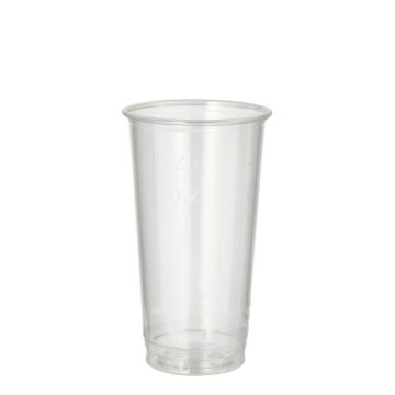 Bierbecher, PLA "pure" 0,2 l Ø 7,05 cm · 12,4 cm glasklar / 0,25 l