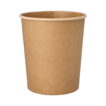 Suppenbecher, Pappe rund 940 ml Ø 11,5 cm · 13 cm braun