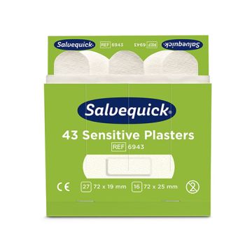 "Cederroth" Salvequick Sensitive Pflaster (43 Stück) weiss