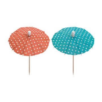 Deko-Picker 10 cm farbig sortiert "Eisschirmchen Dots"