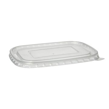 Deckel für Verpackungsbecher, PP rechteckig 1 cm x 17,3 cm x 12,3 cm transparent