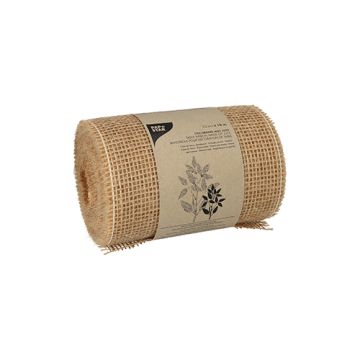 Dekoband Jute 10 m x 15 cm natur auf Rolle