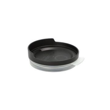 "Circulware by Haval" Mehrweg-Deckel für Trinkbecher PP rund Ø 8 cm · 2,5 cm schwarz inkl. Trinköffnung