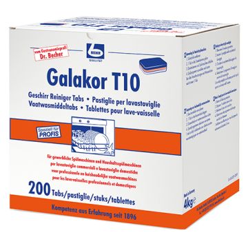 "Dr. Becher" Galakor T10 Geschirr Reiniger Tabs 4 KG