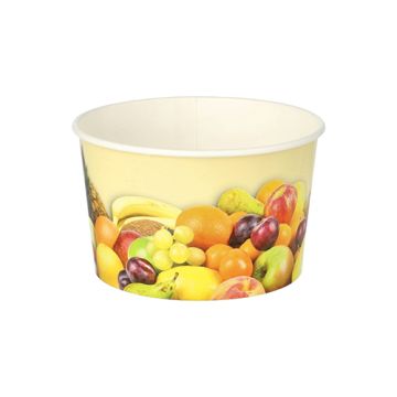 Eisbecher, Pappe rund 250 ml Ø 10 cm · 6 cm "Früchte"