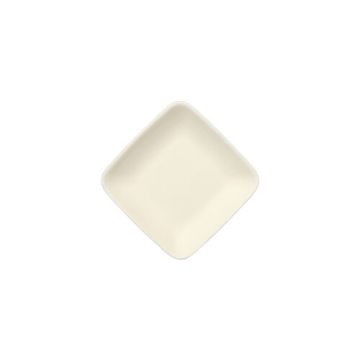 Fingerfood - Teller, Zuckerrohr "pure" eckig 1,2 cm x 6,5 cm x 6,5 cm weiss