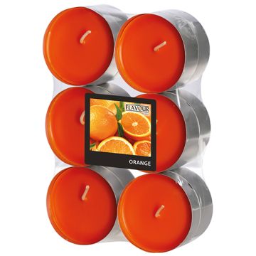 "Flavour by GALA" Maxi Duftlichte Ø 58 mm · 24 mm orange - Orange