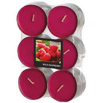 "Flavour by GALA" Maxi Duftlichte Ø 58 mm · 24 mm weinrot - Wild Raspberry