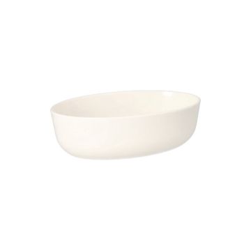 Mehrweg-Schalen oval 450 ml 5 cm x 10,5 cm x 15,5 cm weiss "Cella"