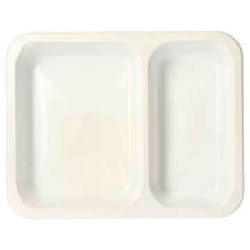 Mikrowellenschalen, PP 2-geteilt 866 ml 3,2 cm x 22,7 cm x 17,8 cm weiss