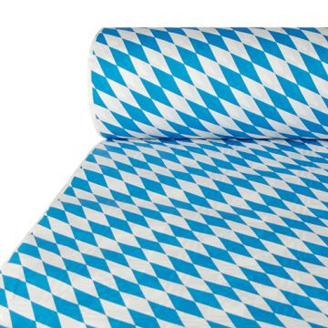 Papiertischtuch mit Damastprägung 50 m x 1 m "Bayrisch Blau"