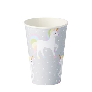 Trinkbecher, Pappe 0,2 l Ø 7 cm · 9,7 cm "Unicorn"