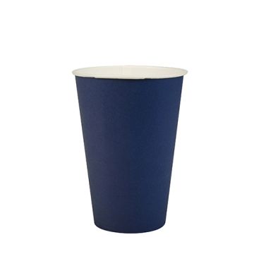 Trinkbecher, Pappe 0,2 l Ø 7 cm · 9,7 cm dunkelblau