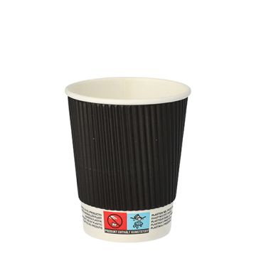 Trinkbecher, Pappe "To Go" 0,2 l Ø 8 cm · 9 cm Ripple Wall