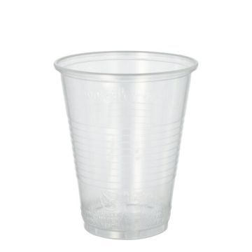 Trinkbecher, PP 0,3 l Ø 9,5 cm · 11,1 cm transparent mit Schaumrand