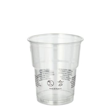 Trinkbecher R-PET 0,2 l Ø 7,8 cm · 8,9 cm glasklar