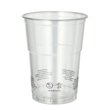 Trinkbecher R-PET 0,4 l Ø 9,5 cm · 12,3 cm glasklar