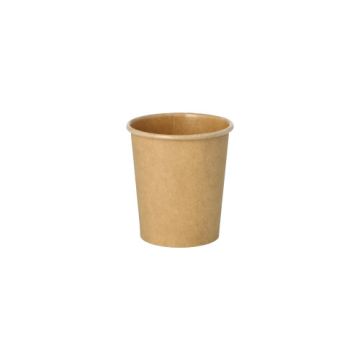 Portionsbecher, Pappe 120 ml Ø 6 cm · 6,6 cm braun