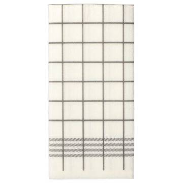 Servietten, 2-lagig "PUNTO" 1/8-Falz 39 cm x 40 cm grau "Kitchen Towel" mikrogeprägt