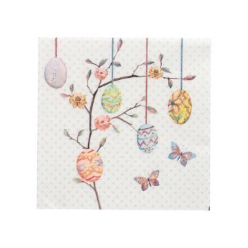 Servietten, 3-lagig 1/4-Falz 25 cm x 25 cm "Easter Branch"