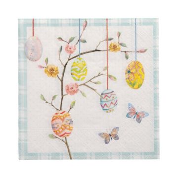 Servietten, 3-lagig 1/4-Falz 33 cm x 33 cm "Easter Branch"