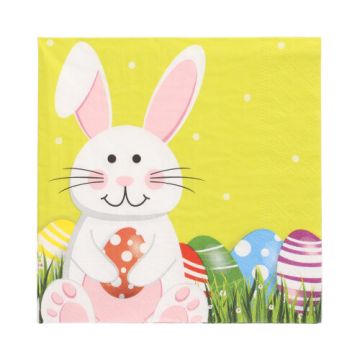 Servietten, 3-lagig 1/4-Falz 33 cm x 33 cm "Easter Bunny"