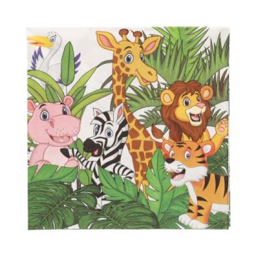 Servietten, 3-lagig 1/4-Falz 33 cm x 33 cm "Jungle"