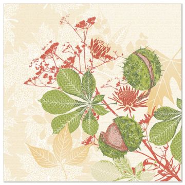 Servietten "ROYAL Collection" 1/4-Falz 40 cm x 40 cm "Autumn Leaves"