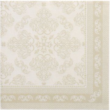 Servietten "ROYAL Collection" 1/4-Falz 40 cm x 40 cm champagner "Arabesque"