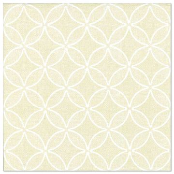 Servietten "ROYAL Collection" 1/4-Falz 40 cm x 40 cm champagner "Circle Flowers"