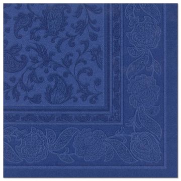 Servietten "ROYAL Collection" 1/4-Falz 40 cm x 40 cm dunkelblau "Ornaments"