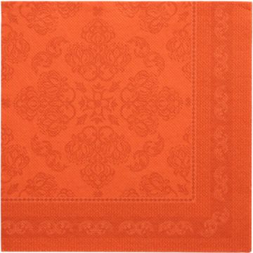 Servietten "ROYAL Collection" 1/4-Falz 40 cm x 40 cm nektarine "Arabesque"