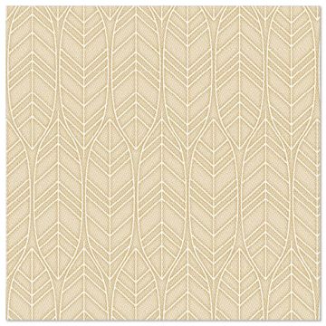 Servietten "ROYAL Collection" 1/4-Falz 40 cm x 40 cm sand "Leaves"