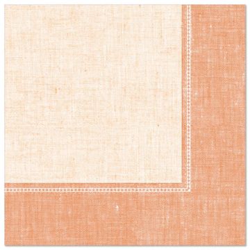 Servietten "ROYAL Collection" 1/4-Falz 40 cm x 40 cm terracotta "Linum"