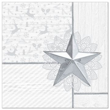 Servietten "ROYAL Collection" 1/4-Falz 40 cm x 40 cm weiss "Rising Star"