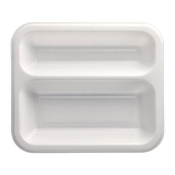 Siegelschalen, XPS 2-geteilt 975 ml 4,2 cm x 21,2 cm x 25 cm weiss laminiert